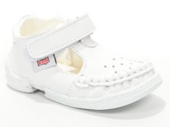 Детски сандали проодувалки за бебе модел бели